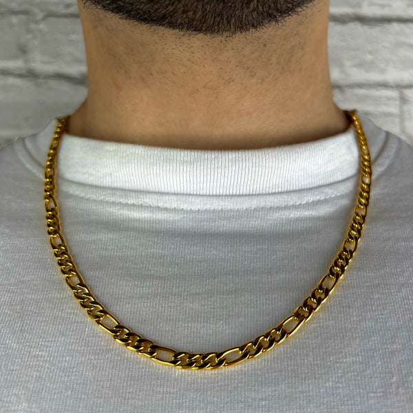 Figaro Chain 5mm (Gold)