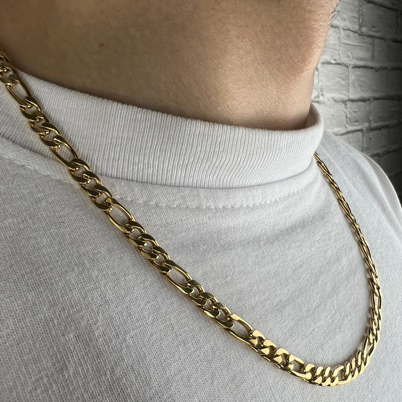 Figaro Chain 5mm (Gold)