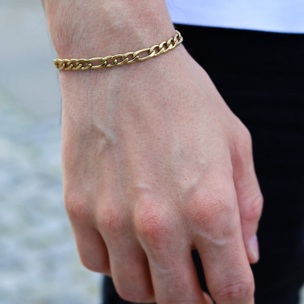 Figaro bracelet (Gold)